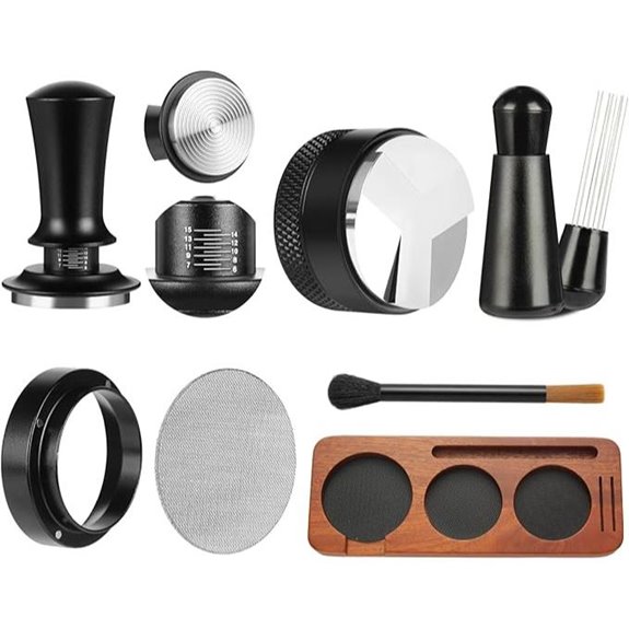 7 Pcs Espresso Accessory Kit with Tamper and Tools