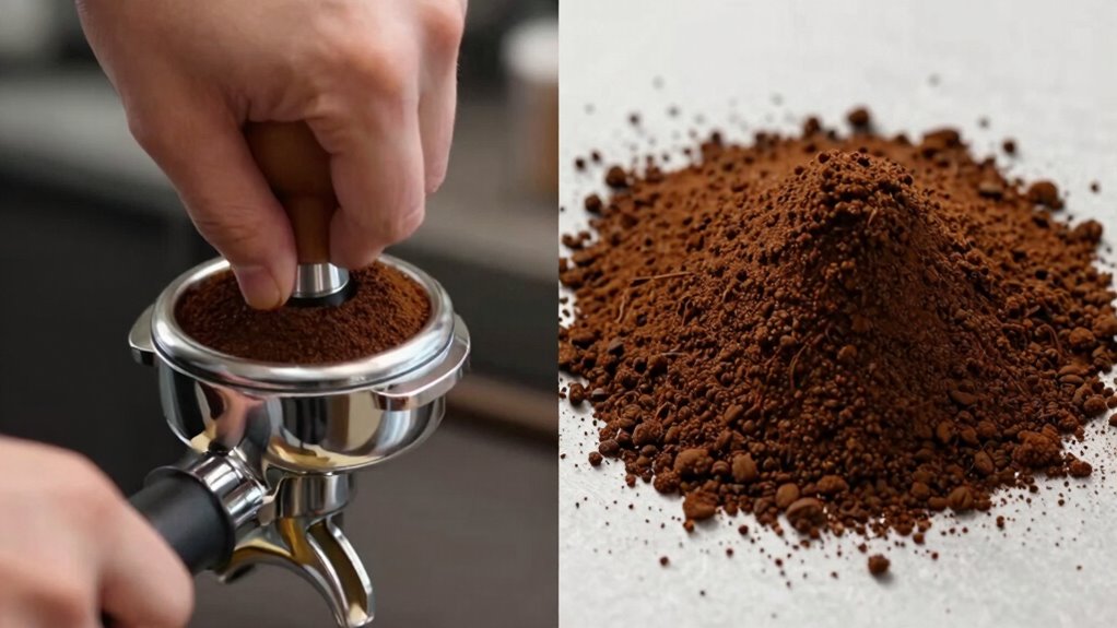 evenly tamp with consistent pressure