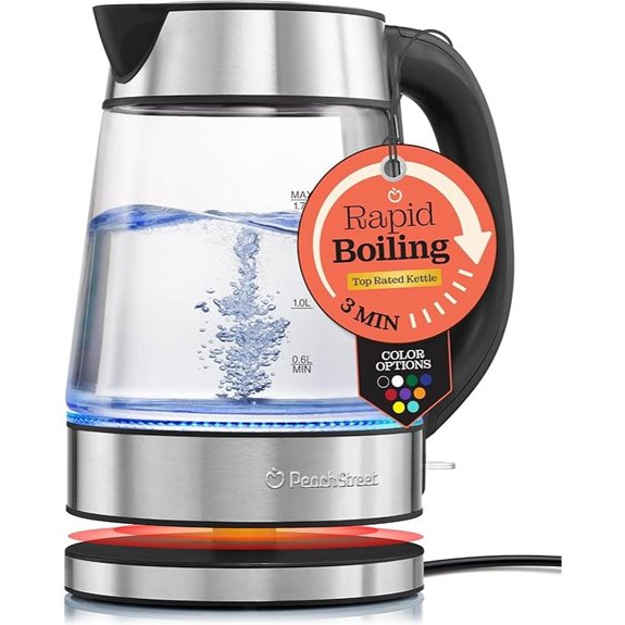 Speed-Boil 1.7L Electric Kettle with Auto Shut-Off