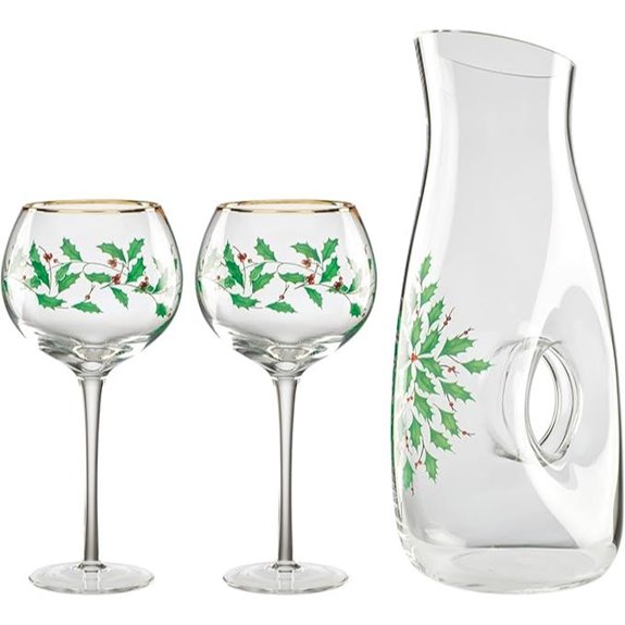Lenox Holiday Decanter & Wine Glasses Set