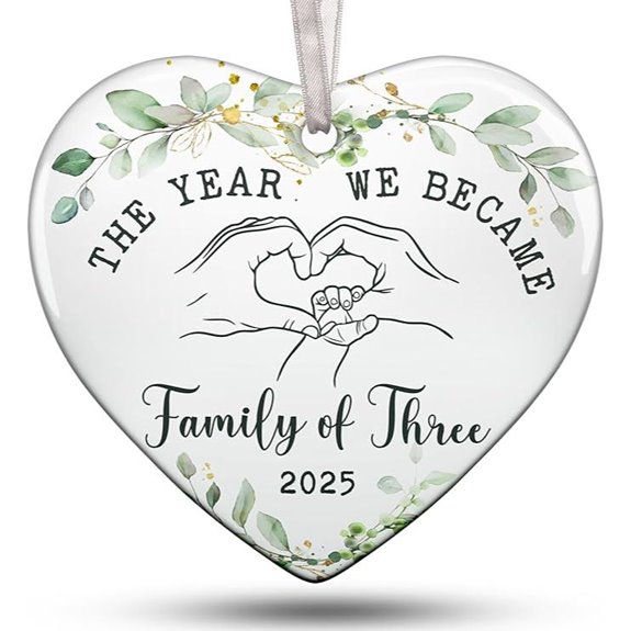 Baby First Christmas Ornament 2025 for New Parents