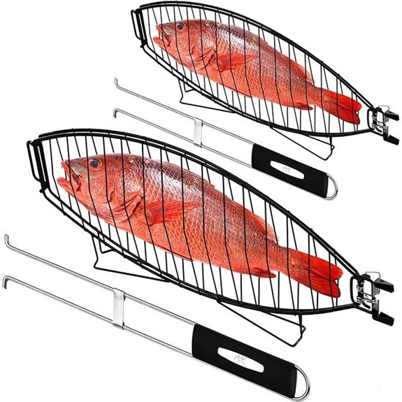 RTT Fish Grill Basket 2 Pack for Whole Fish