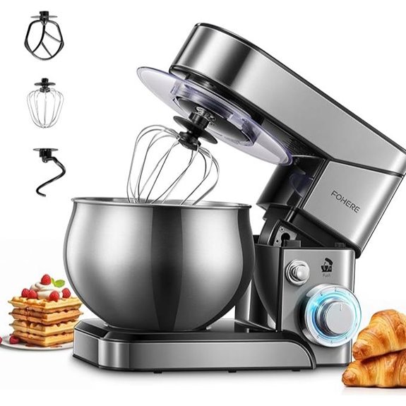 FOHERE 5.8 QT Stand Mixer with Attachments