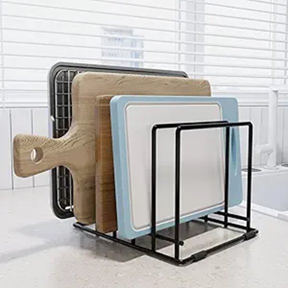 Baking Sheet Organizer Rack with 5 Slots