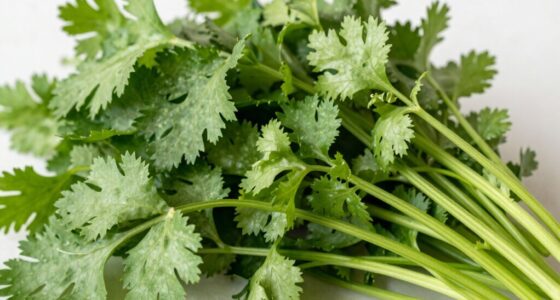 flavor profiles of coriander parts