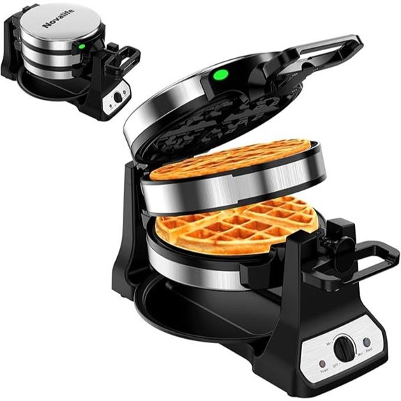 flip adjustable browning waffle maker