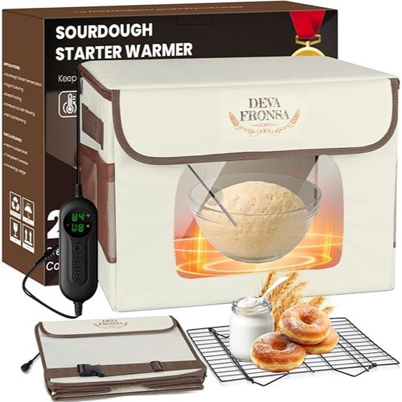 Foldable Bread Proofing Box with Heating and Timer