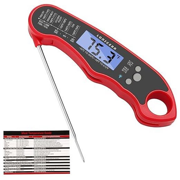 Lonicera Digital Meat Thermometer with Foldable Probe