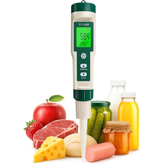 Digital pH Meter for Food and Water Testing