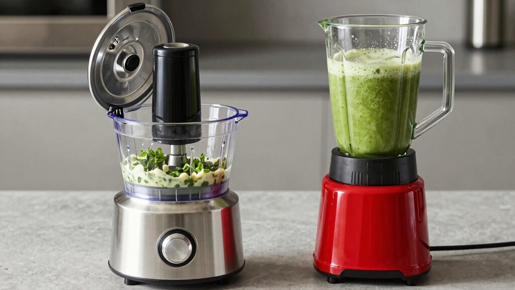 food processor blender emulsion comparison