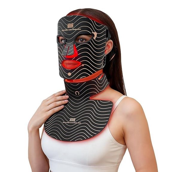 Red Light Therapy Face & Neck Mask with 4 Light Modes