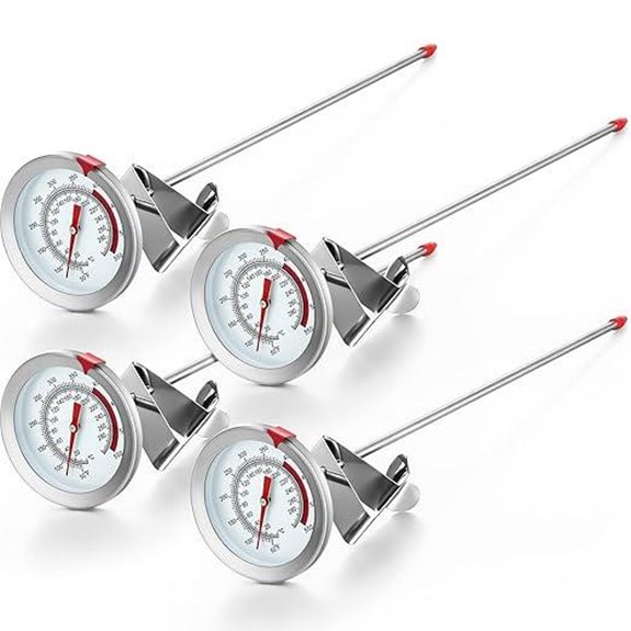 Kanayu 4-Piece Deep Fry Thermometers with Clip