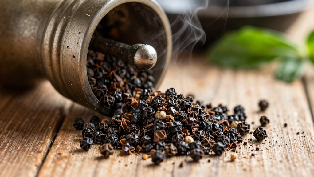 freshly ground pepper s spicy intensity