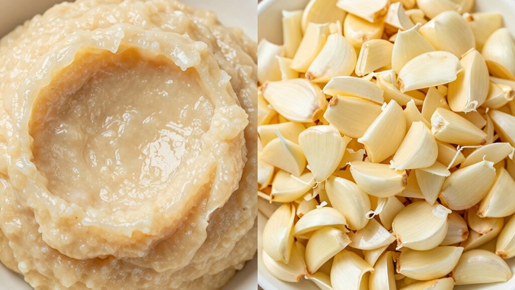 garlic mincing influences cooking