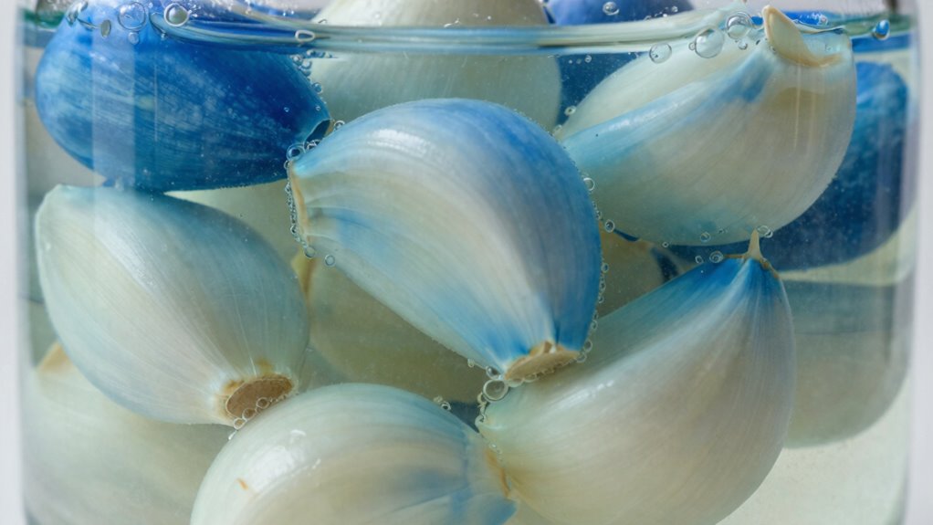 garlic s color change safety