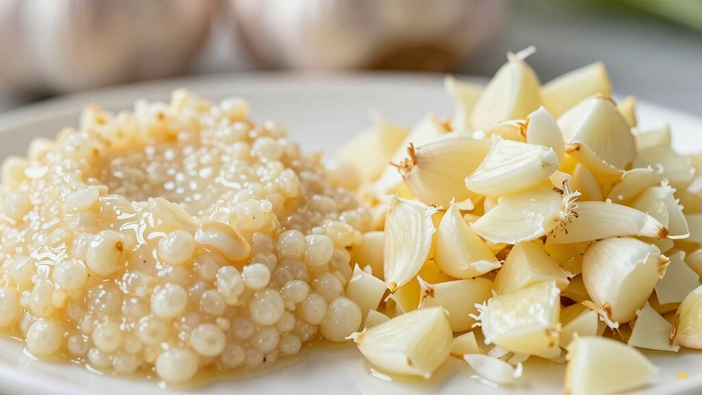 garlic texture influences flavor