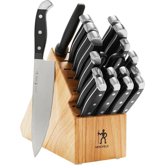 HENCKELS 20-Piece German Knife Set with Block