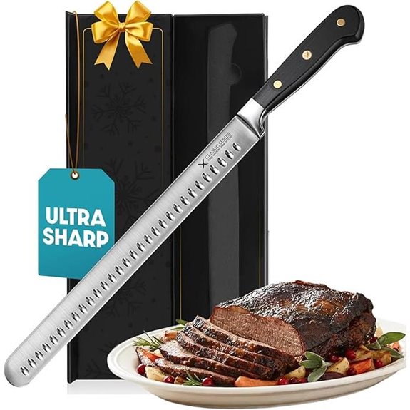 Brisket Slicing Knife – 12 German Steel Ergonomic Handle