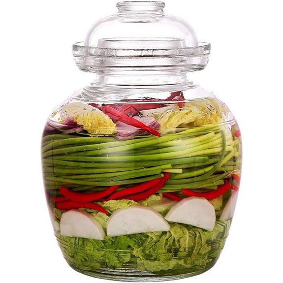 Glass Fermentation Jar with Water Seal Lid