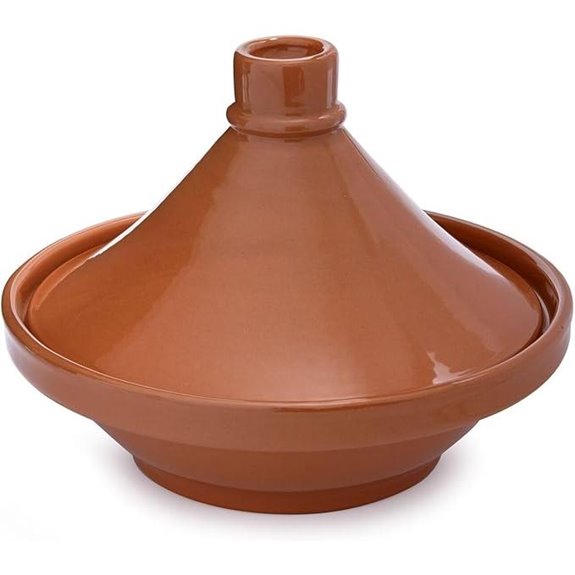 Sur La Table 8.5 Glazed Moroccan Terra Cotta Ceramic Tagine Pot
