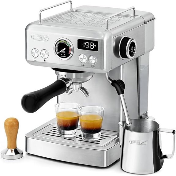 HIBREW H10A 58mm Espresso Machine with Frother