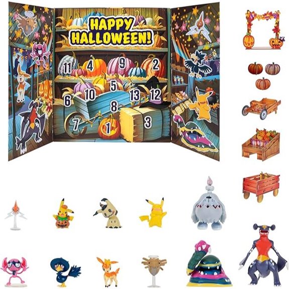 Pokemon Halloween 2025 Calendar with Figures & Accessories