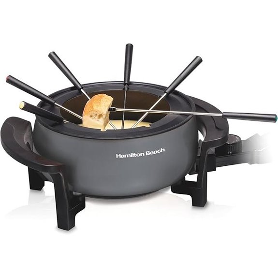 Hamilton Beach 12-Cup Electric Fondue Pot with Forks