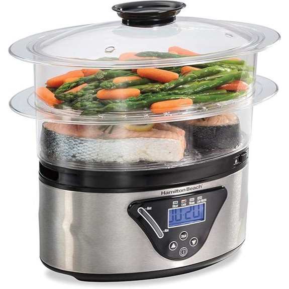Hamilton Beach 5.5 Quart Digital Food Steamer & Rice Cooker