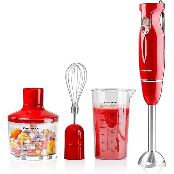 OVENTE Hand Blender Set with Mixing Attachments