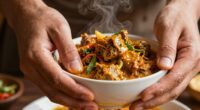 hand eating enhances flavor