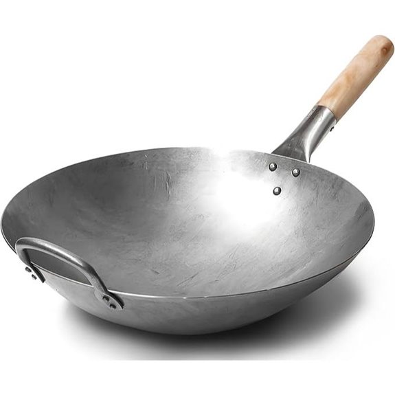 Craft Wok 14-Inch Hand Hammered Carbon Steel Pan