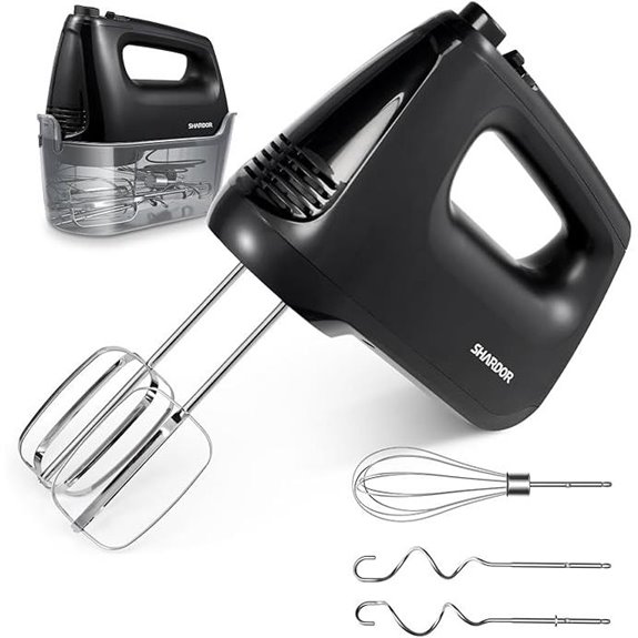 SHARDOR Hand Mixer with 6 Speeds and Accessories