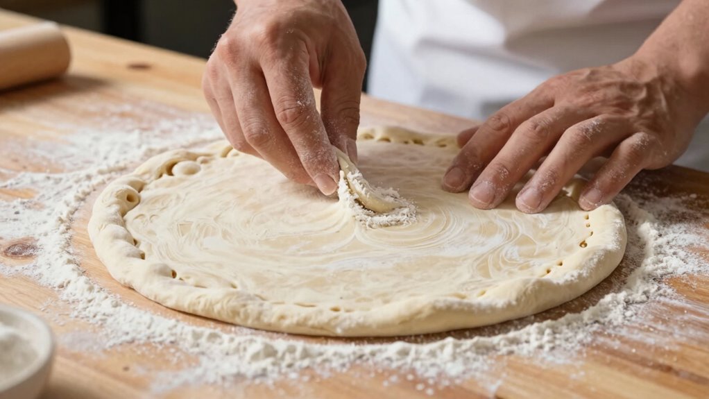 handle dough gently carefully
