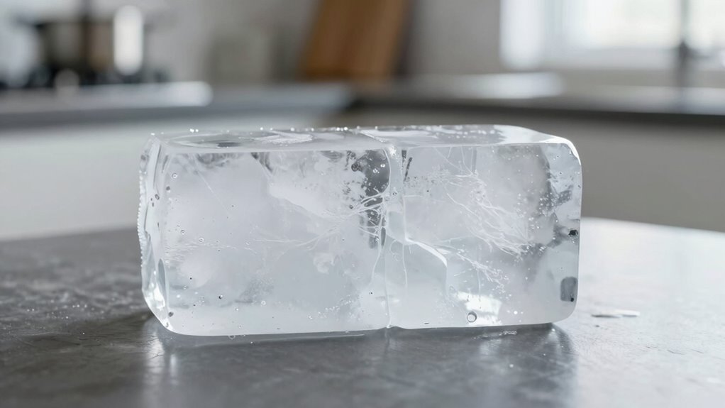 handle ice gently slowly