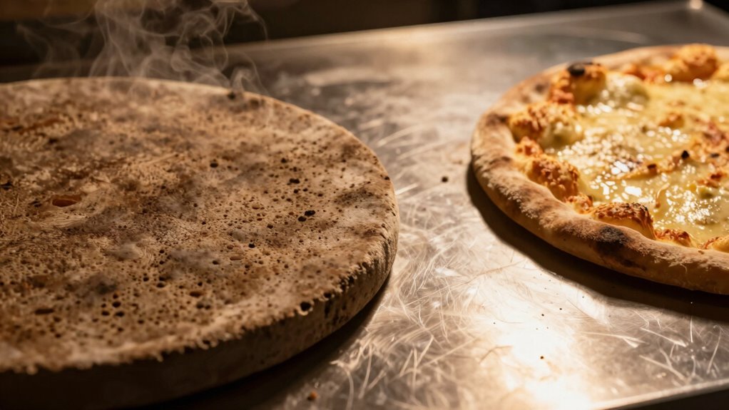 heat retention ensures crispy crust
