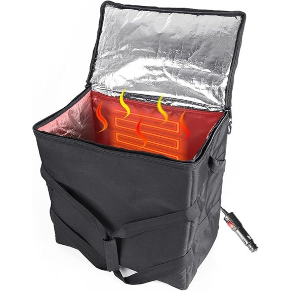 Insulated Heated Delivery Bag with Handle