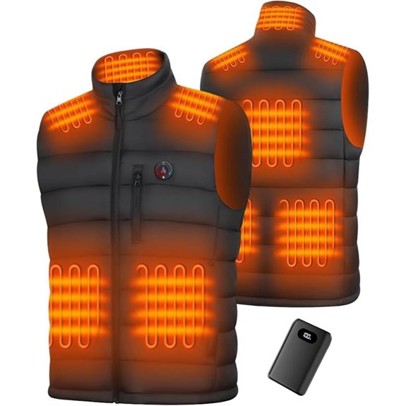heated men s vest with large battery
