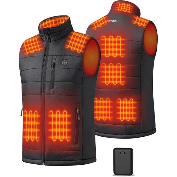 heated vest with nine zones