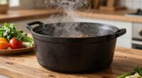 heavier pots retain heat