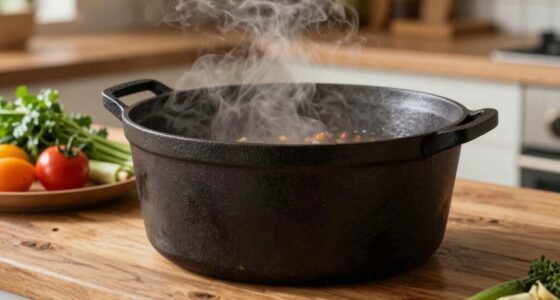 heavier pots retain heat