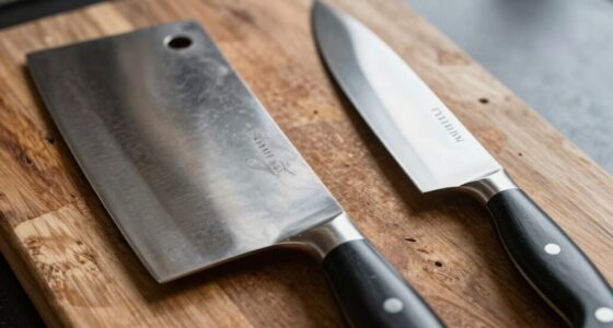 heavy blade enhances cutting