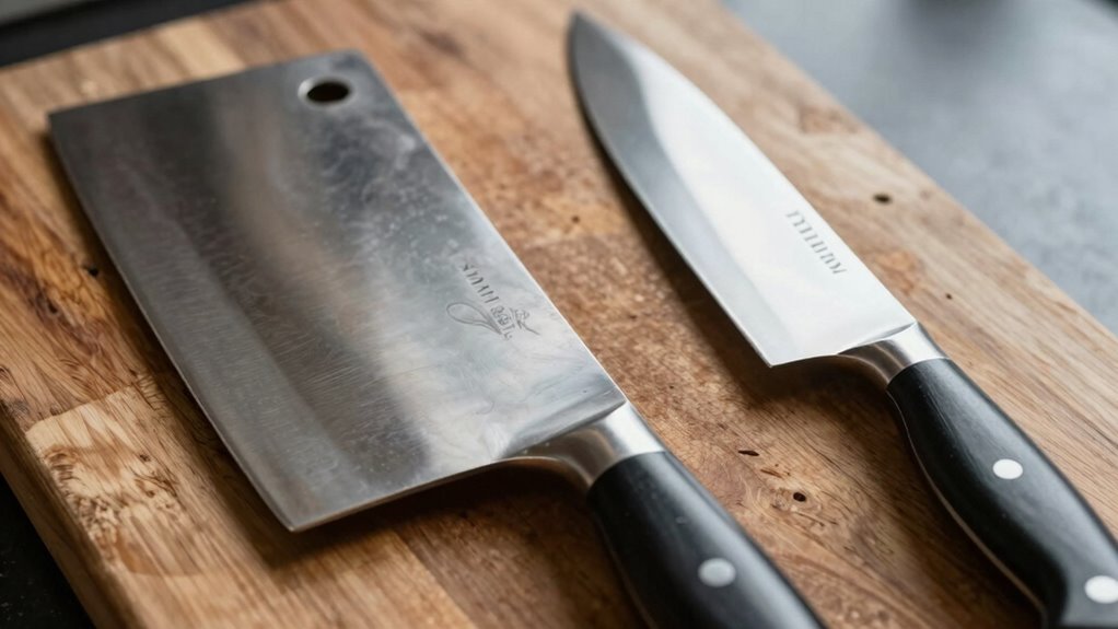 heavy blade enhances cutting