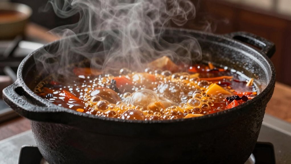 heavy cookware retains heat