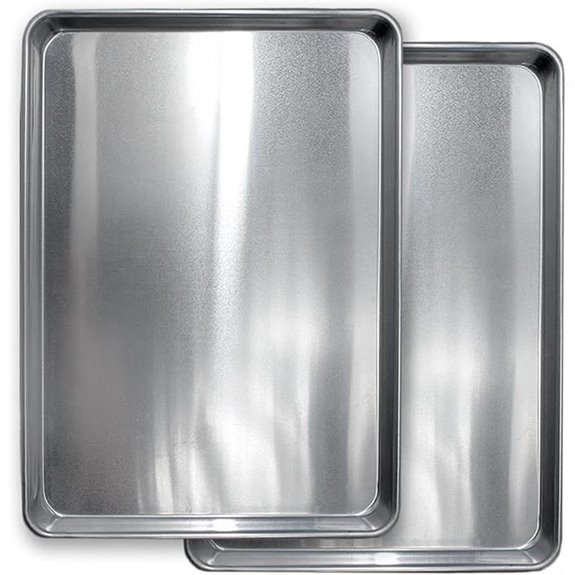 Commercial Cookie Sheet Pan 2 Pack Heavy Duty Aluminum