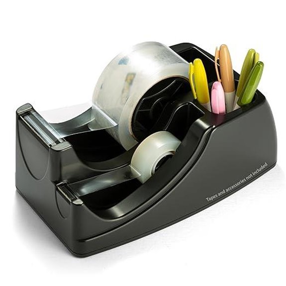 Officemate Recycled Heavy Duty Tape Dispenser Black