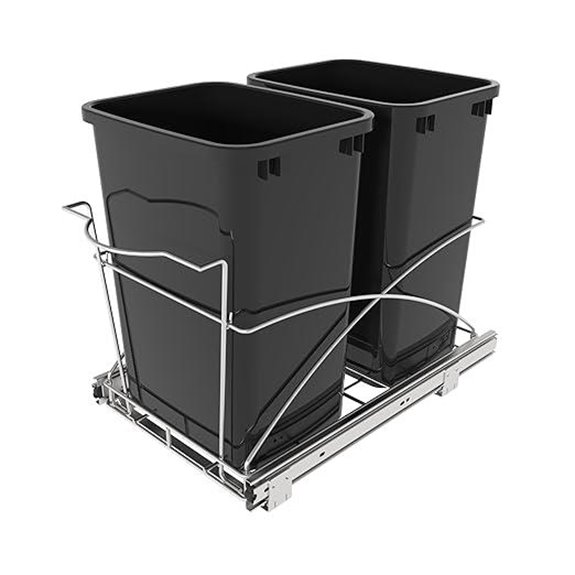 Pull-Out Trash Can for Cabinets 14x22 Heavy Duty