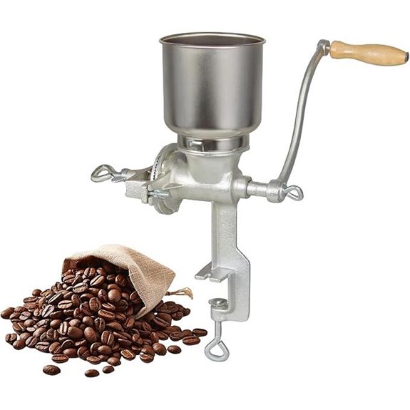 High Hopper Cast Iron Grain Mill and Grinder