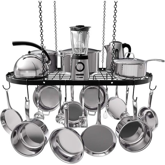 heavy duty hanging pot rack