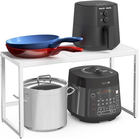 Expandable Heavy Duty Metal Kitchen Shelving Organizer