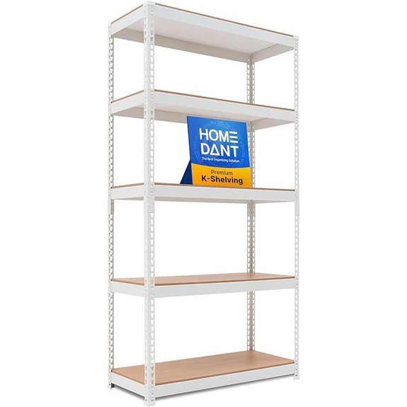 HOMEDANT 35.9 5-Tier Heavy Duty Metal Shelving